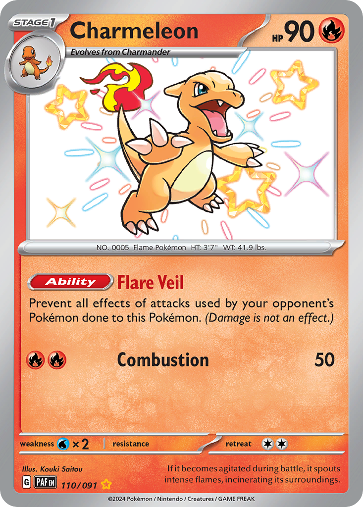 Charmeleon - 110/091 - SV: Paldean Fates