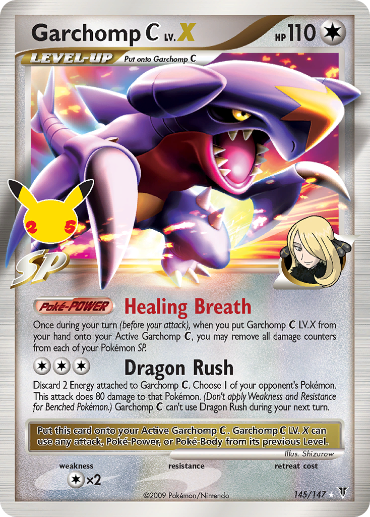 Garchomp C LV.X - 145/147 - Celebrations: Classic Collection