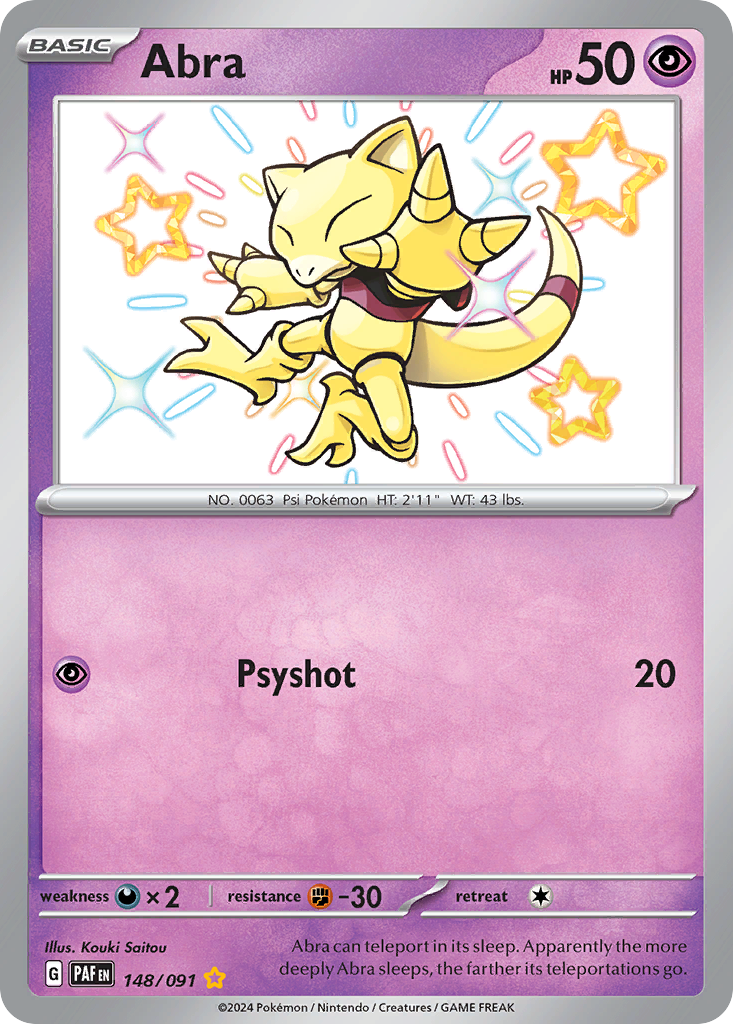 Abra - 148/091 - SV: Paldean Fates