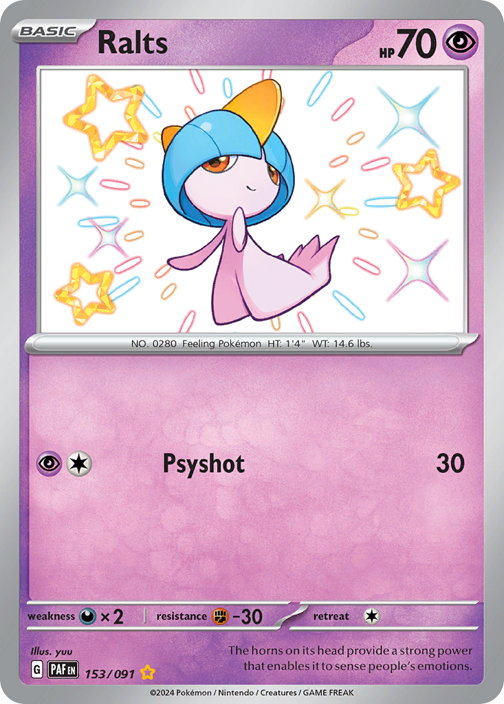 Ralts - 153/091 - SV: Paldean Fates