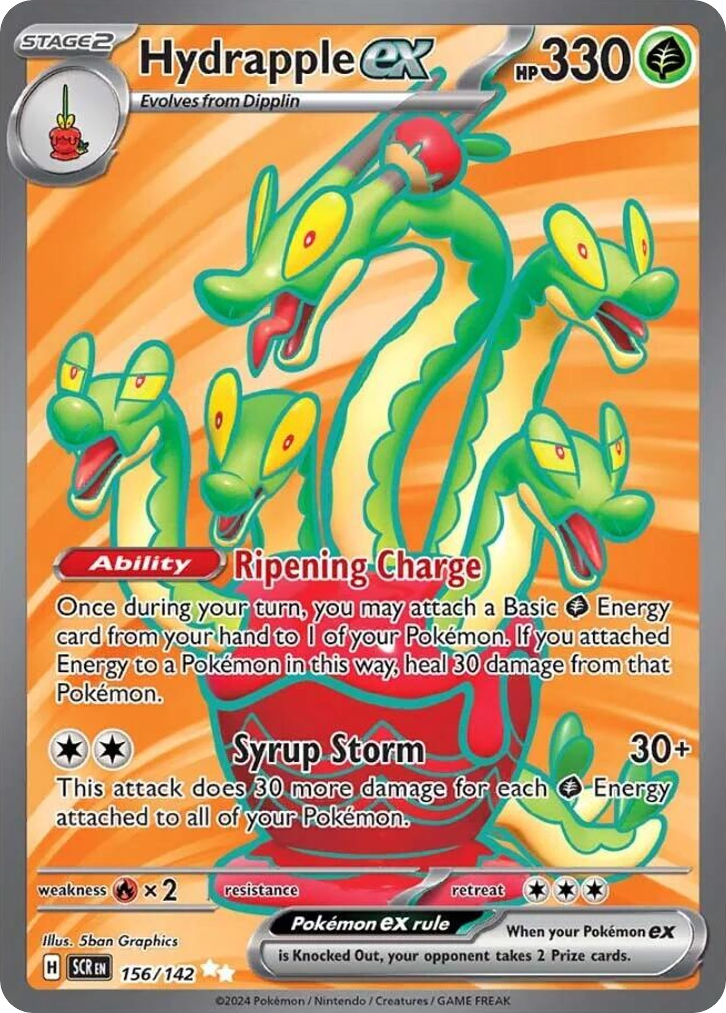 Hydrapple ex - 156/142 - SV07: Stellar Crown