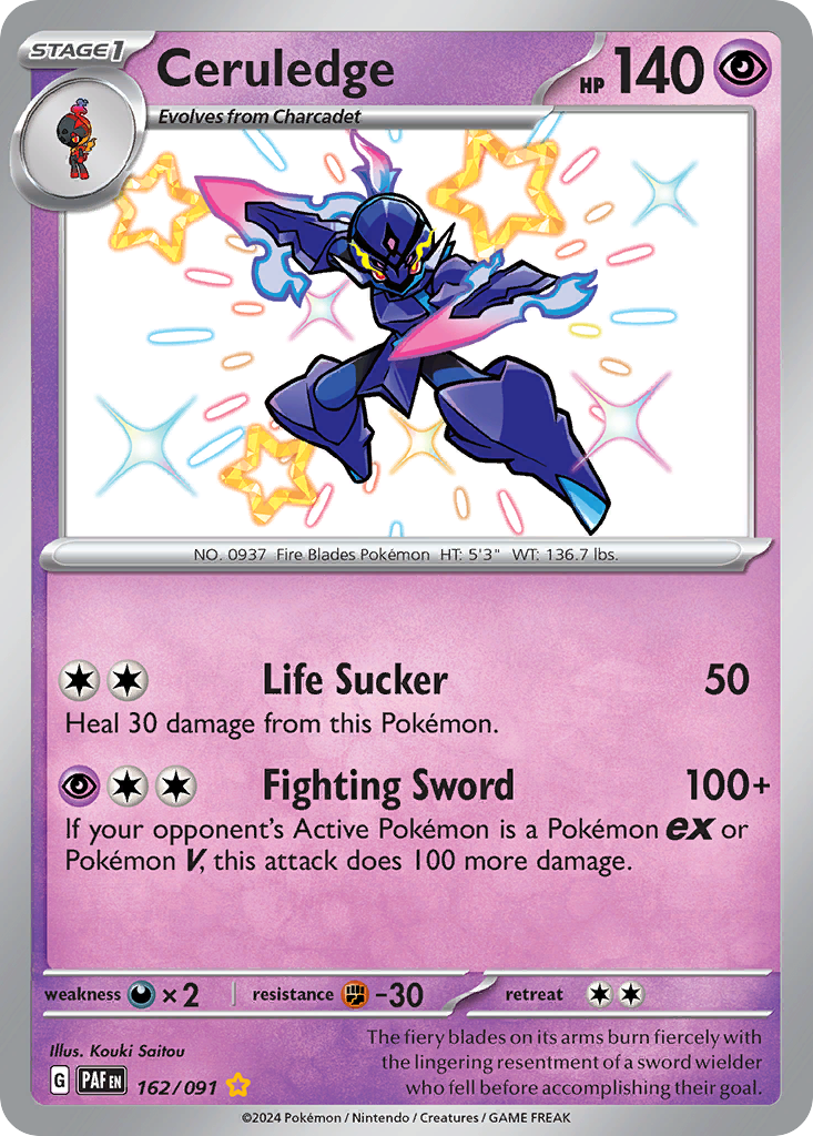 Ceruledge - 162/091 - SV: Paldean Fates