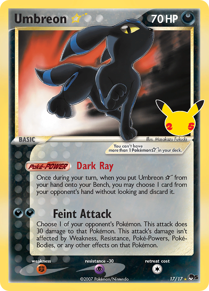Umbreon Star - 17/17 - Celebrations: Classic Collection