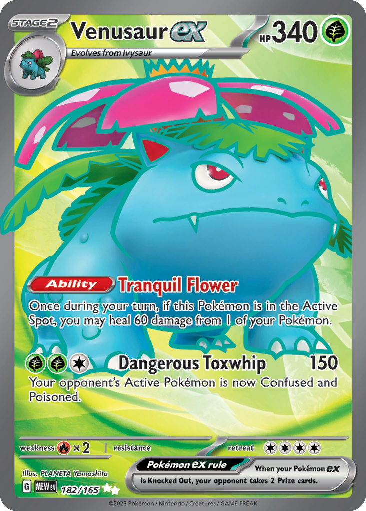 Venusaur ex - 182/165 - SV: Scarlet & Violet 151
