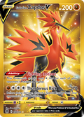 Galarian Zapdos V Secret - 182/172 - SWSH09: Brilliant Stars