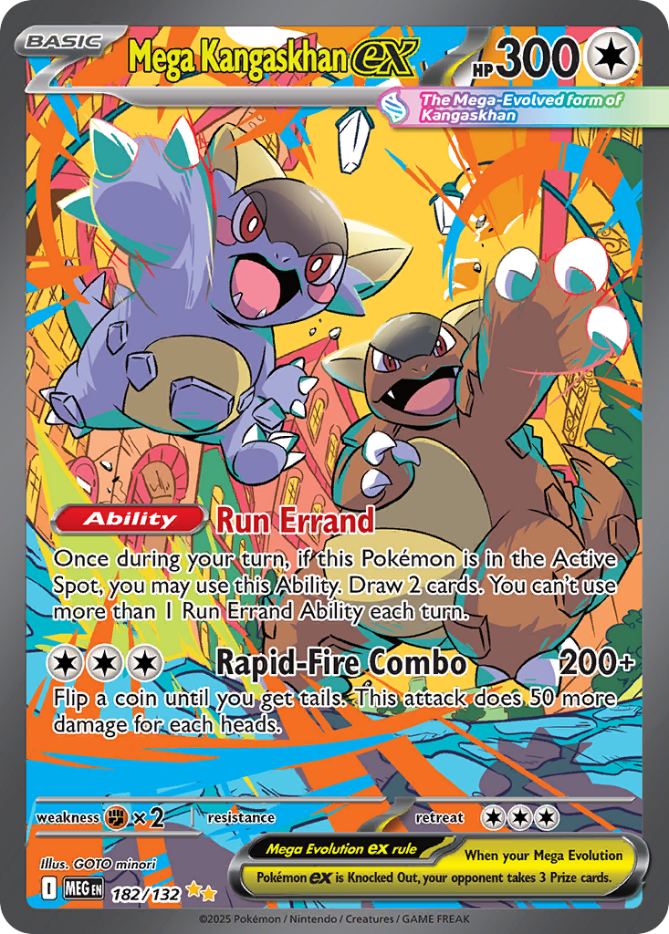 Mega Kangaskhan ex SIR - 182/132 - ME01: Mega Evolution