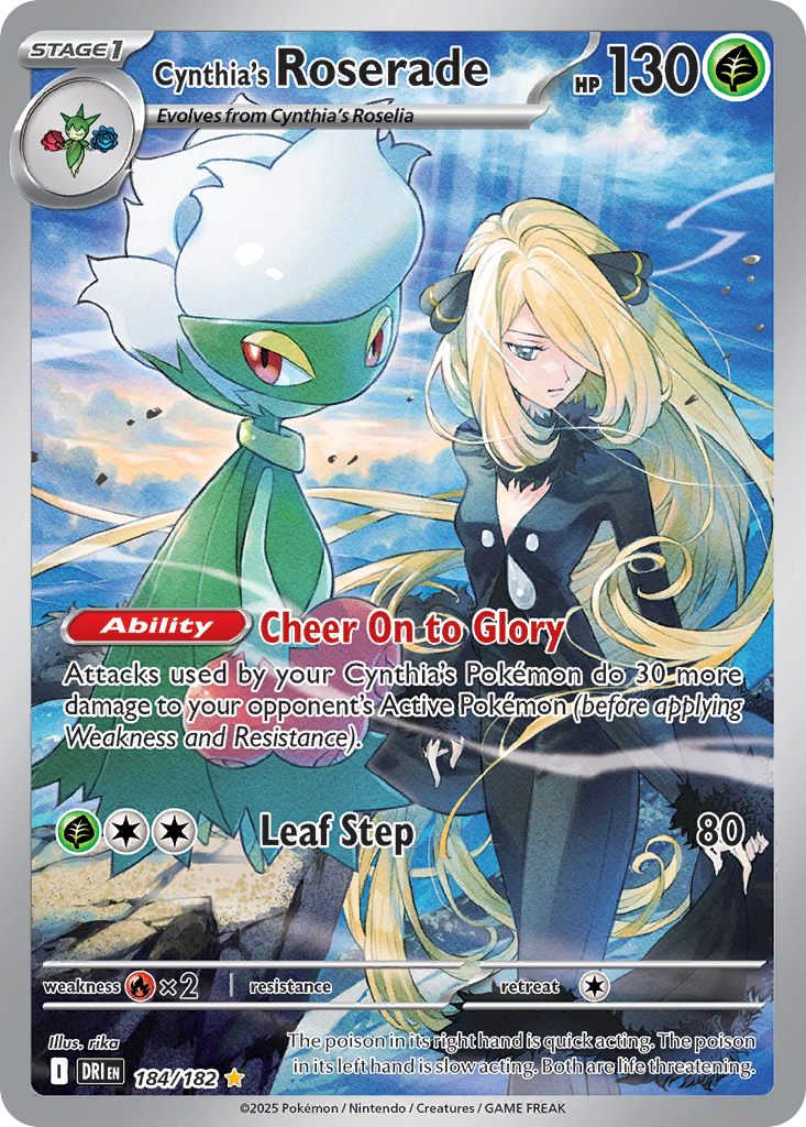 Cynthia's Roserade - 184/182 - SV10: Destined Rivals
