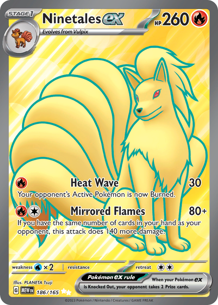 Ninetales ex - 186/165 - SV: Scarlet & Violet 151