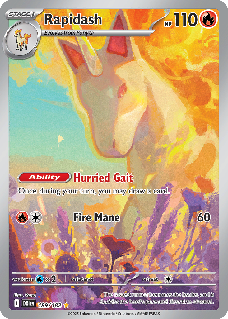 Rapidash - 189/182 - SV10: Destined Rivals