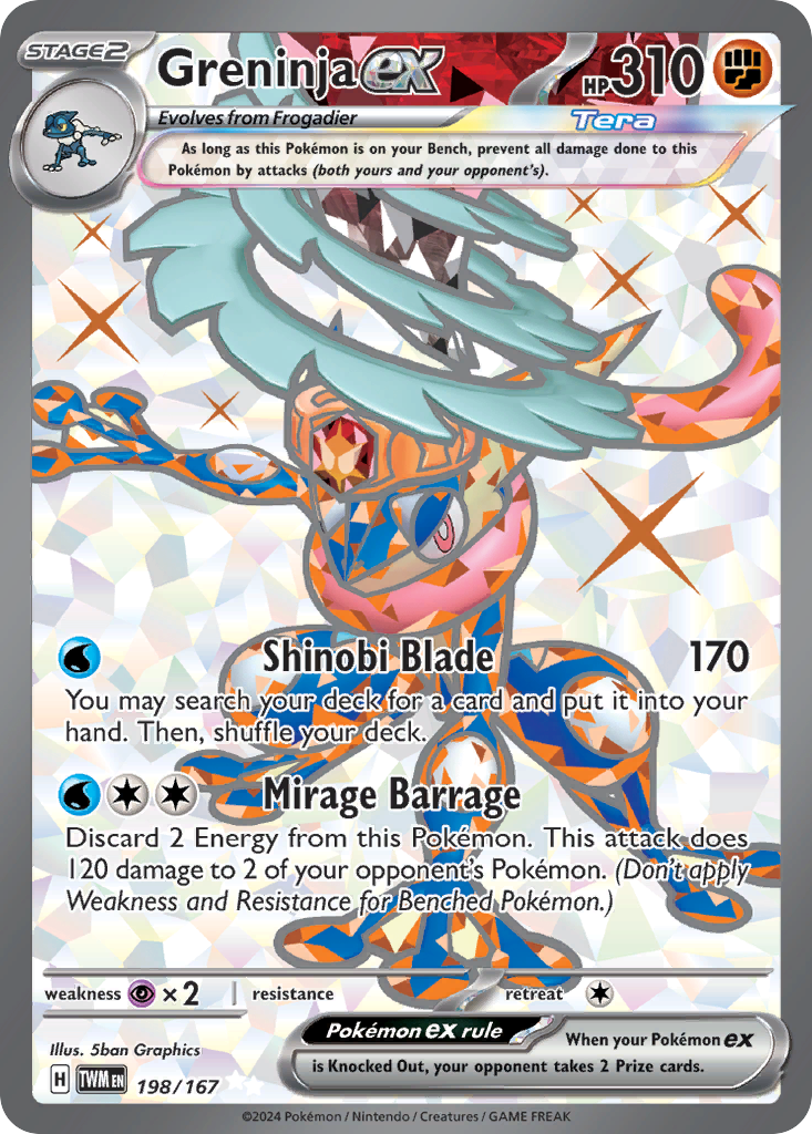 Greninja ex - 198/167 - SV06: Twilight Masquerade