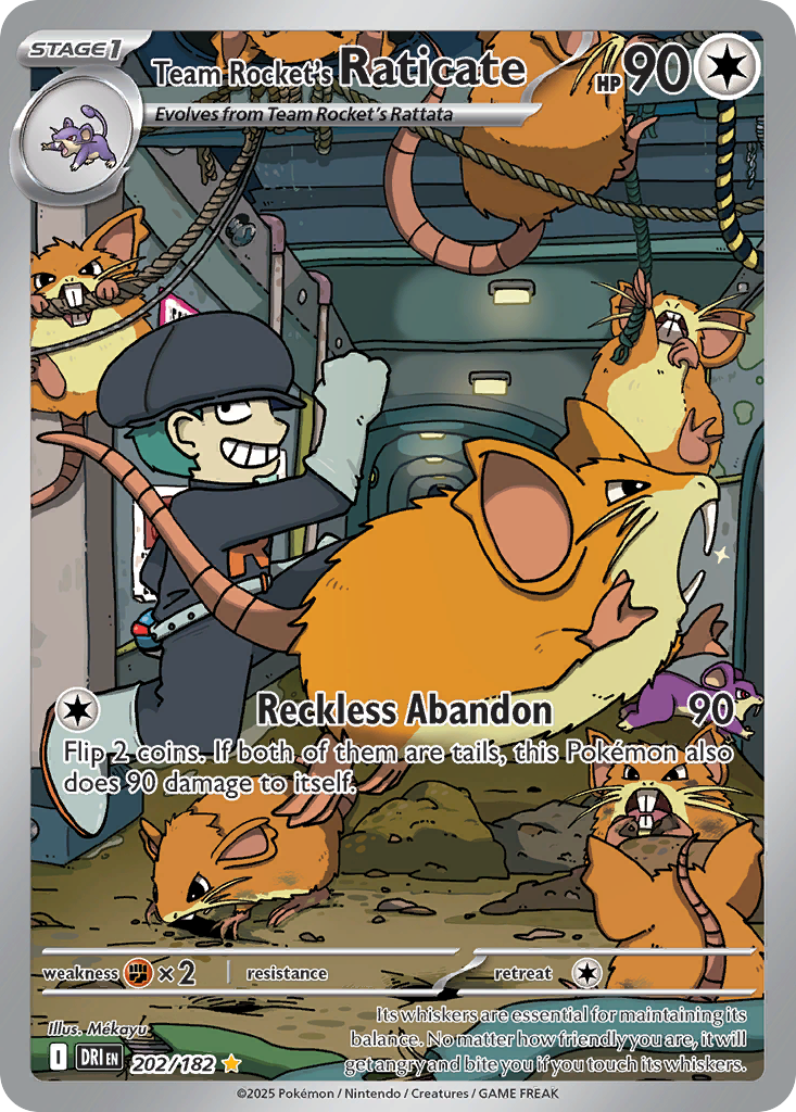 Team Rocket's Raticate - 202/182 - SV10: Destined Rivals