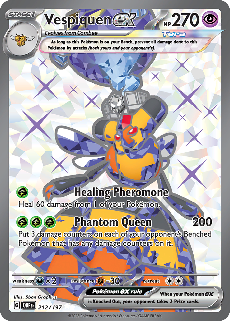 Vespiquen ex - 212/197 - SV03: Obsidian Flames