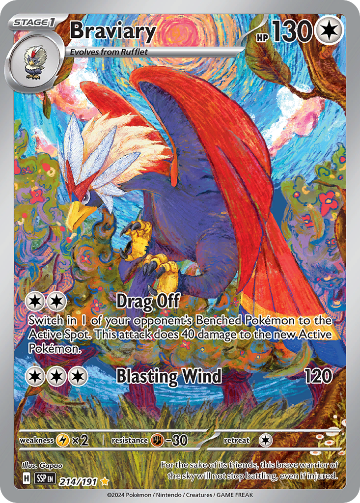 Braviary - 214/191 - SV08: Surging Sparks