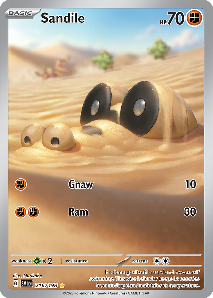 Sandile - 216/198 - SV01: Scarlet & Violet Base Set