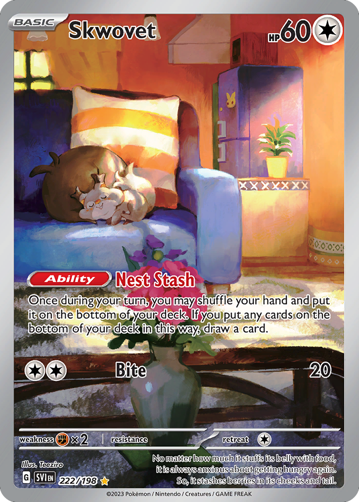 Skwovet - 222/198 - SV01: Scarlet & Violet Base Set