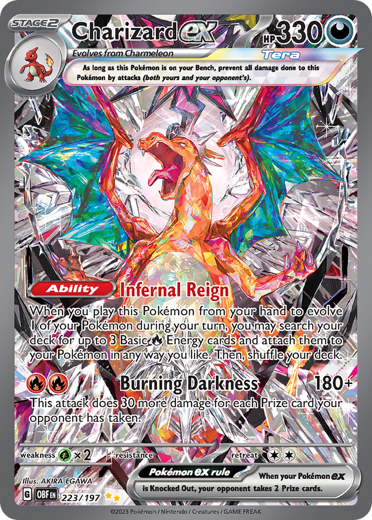 Charizard ex Obsidian - 223/197 - SV03: Obsidian Flames