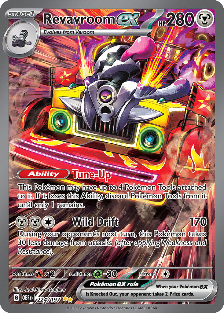 Revavroom ex - 224/197 - SV03: Obsidian Flames