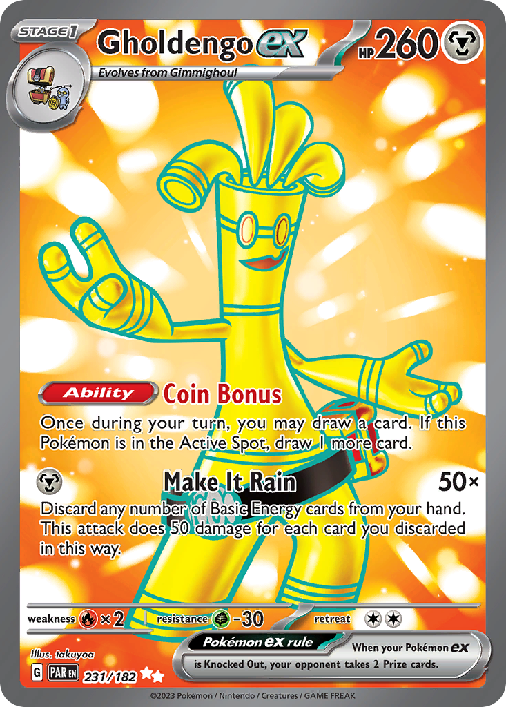 Gholdengo ex - 231/182 - SV04: Paradox Rift