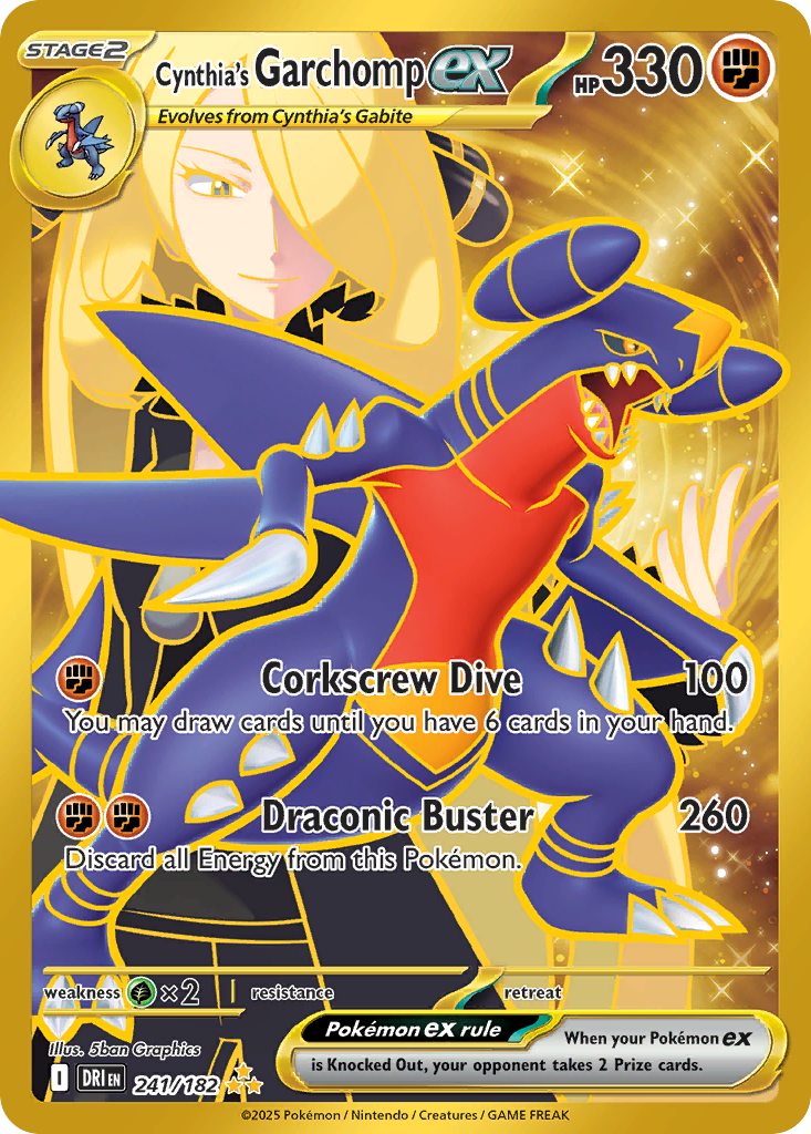 Cynthia's Garchomp ex 241 - 241/182 - SV10: Destined Rivals