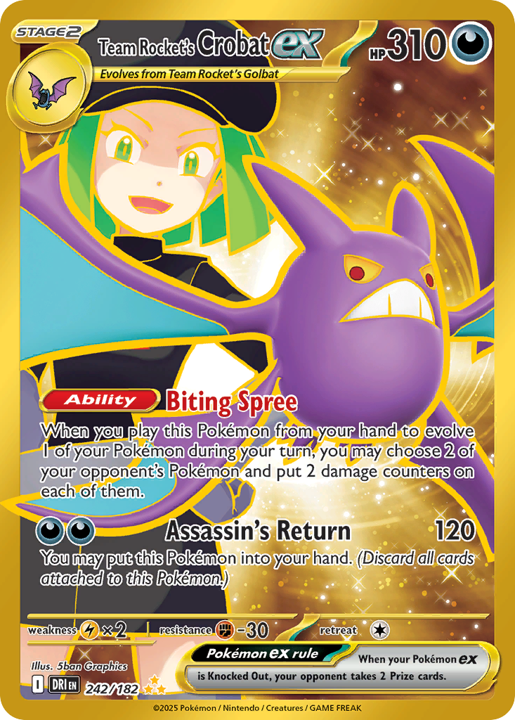 Team Rocket's Crobat ex - 242/182 - SV10: Destined Rivals