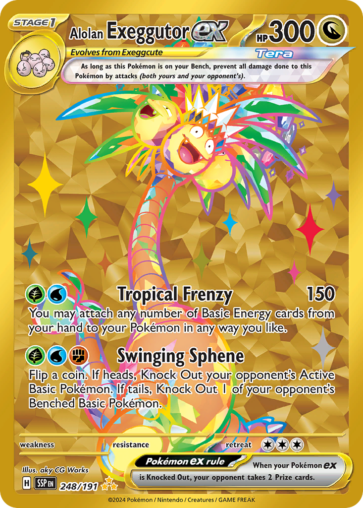 Alolan Exeggutor ex - 248/191 - SV08: Surging Sparks