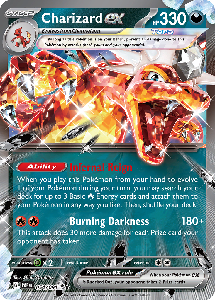 Charizard ex Paldean Fates - 054/091 - SV: Paldean Fates