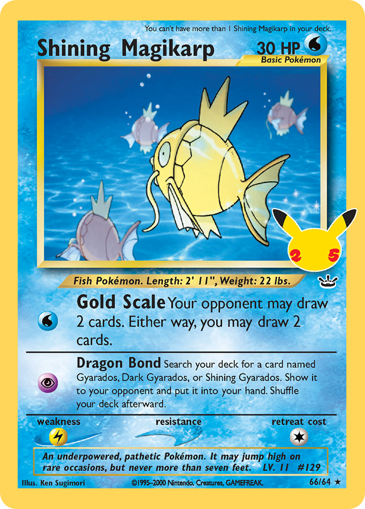 Shining Magikarp - 66/64 - Celebrations: Classic Collection