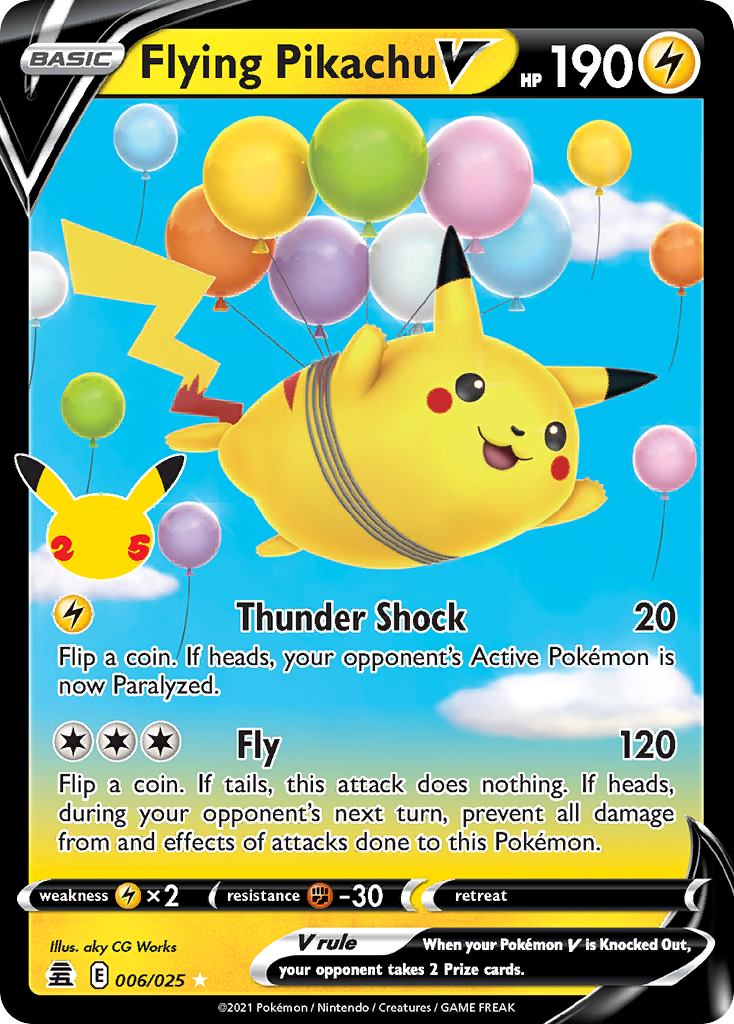 Flying Pikachu V - 006/025 - Celebrations