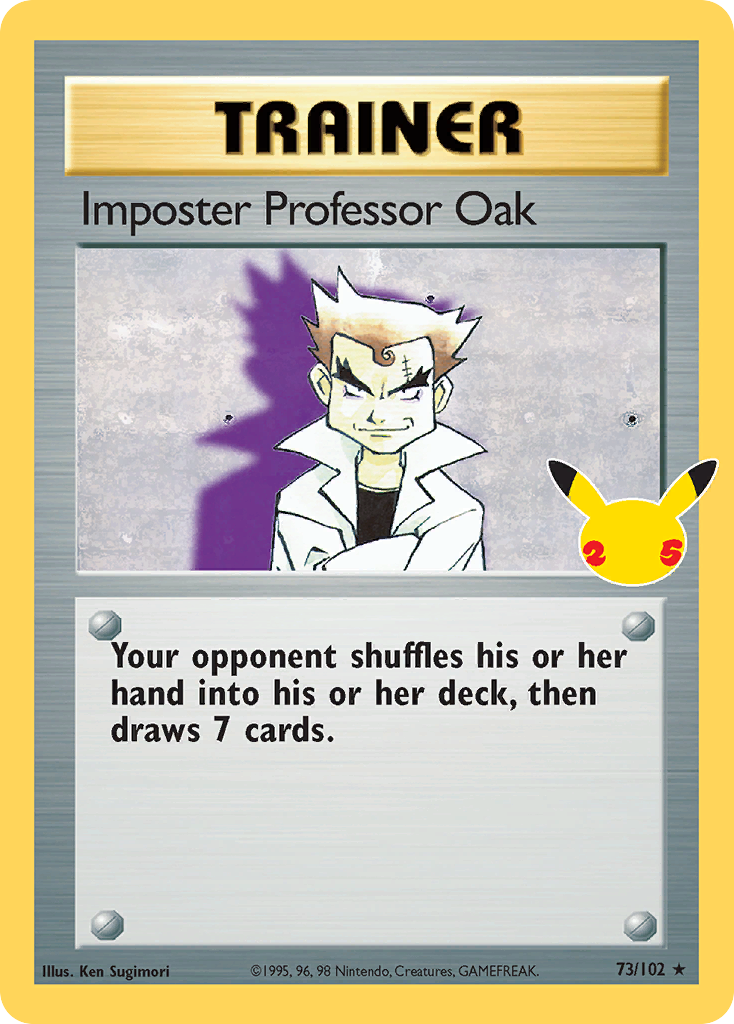 Imposter Professor Oak - 73/102 - Celebrations: Classic Collection