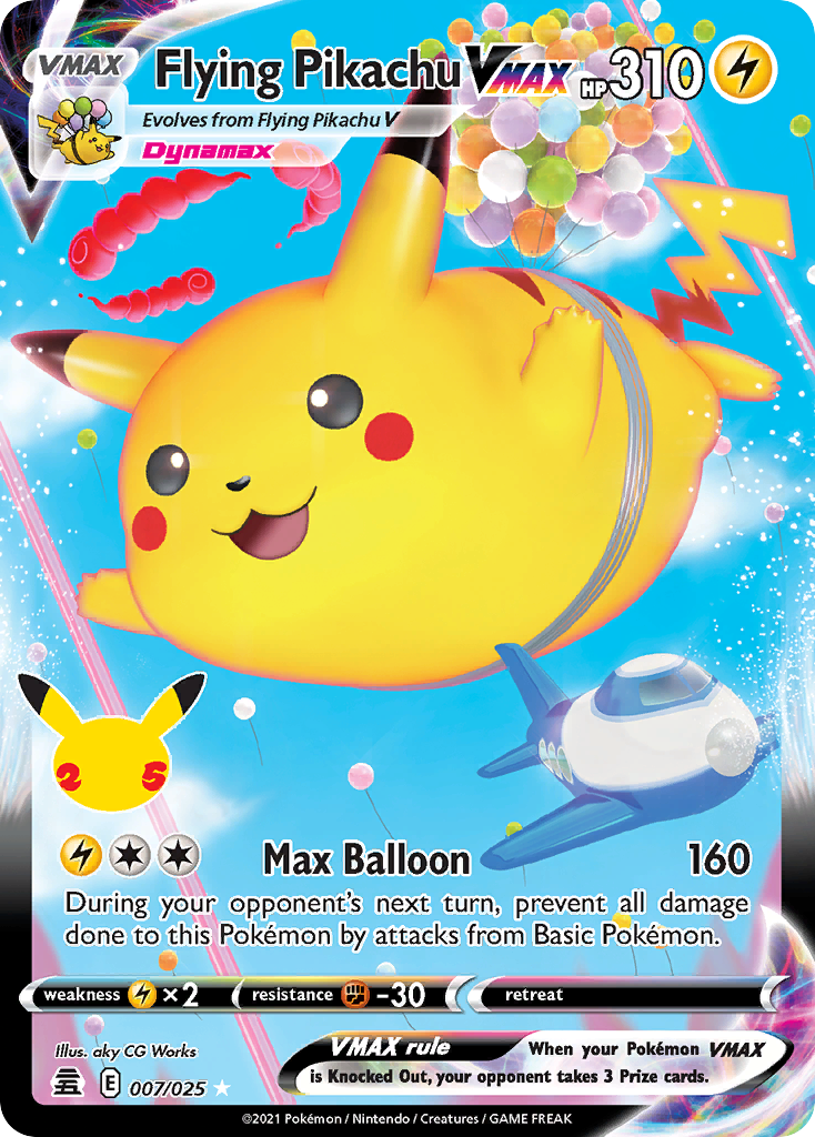 Flying Pikachu VMAX - 007/025 - Celebrations