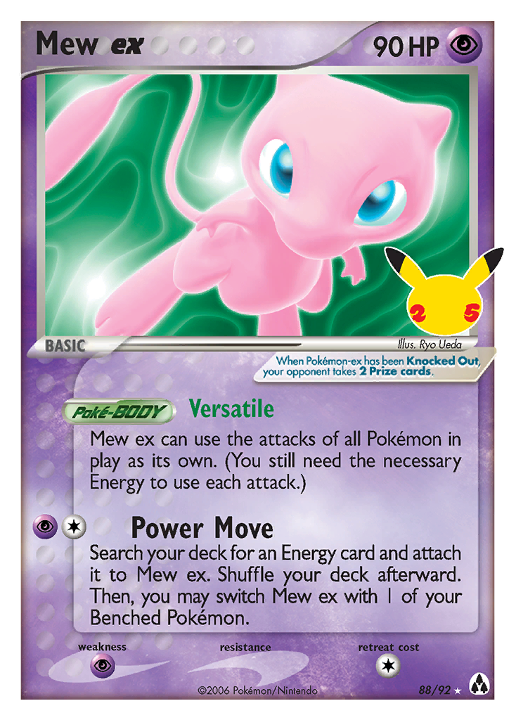 Mew ex Celebrations - 88/92 - Celebrations: Classic Collection
