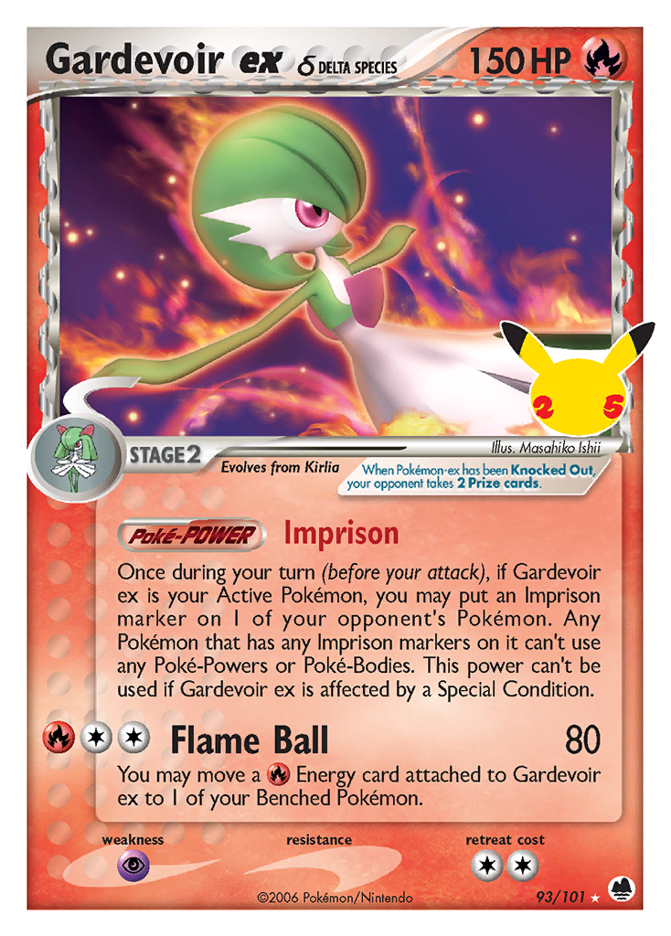 Gardevoir ex Delta Species - 93/101 - Celebrations: Classic Collection