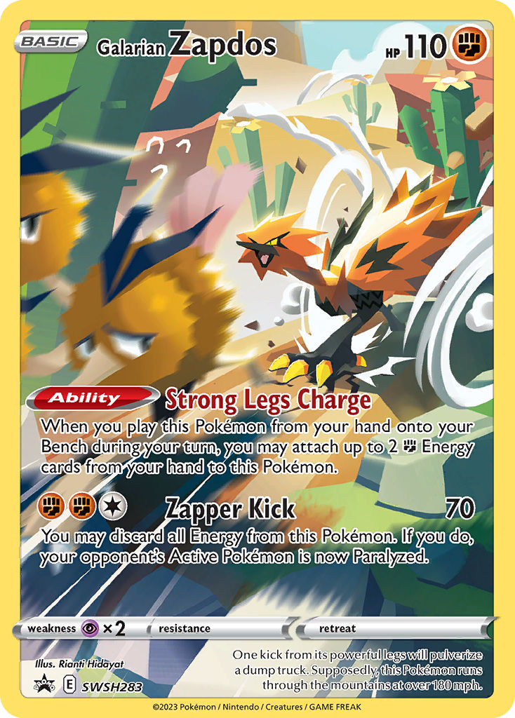 Galarian Zapdos Promo - SWSH283 - SWSH: Sword & Shield Promo Cards