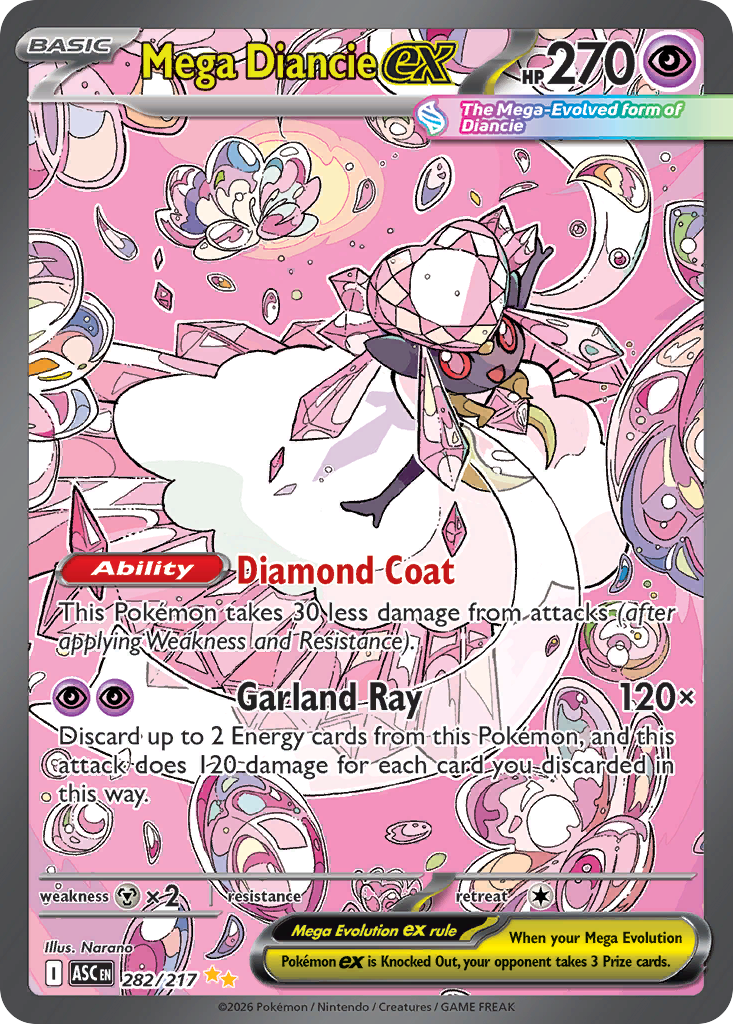 Mega Diancie ex - 282/217 - ME: Ascended Heroes