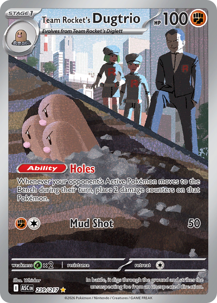 Team Rocket's Dugtrio - 239/217 - ME: Ascended Heroes