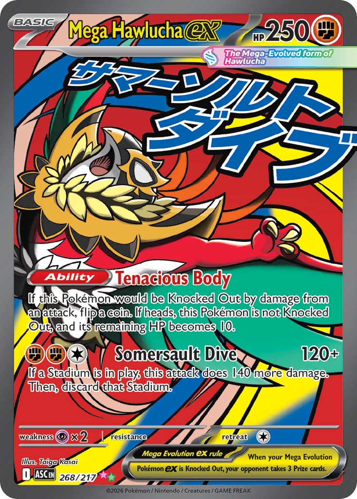Mega Hawlucha ex - 268/217 - ME: Ascended Heroes